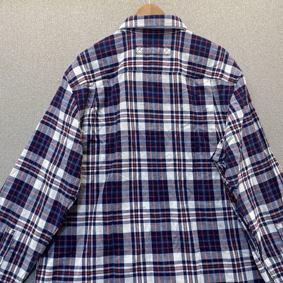 Duluth Trading Co Flannel Shirt Plaid Men's Large Tall - Picture 4 of 9